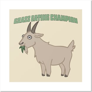 Grass Eating Champ Posters and Art